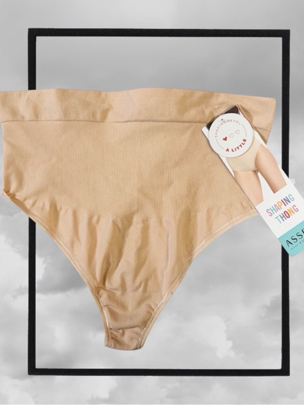 Assets by Spanx Shaping Thong Panty Soft Nude Womens 1X